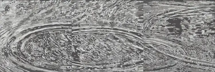 Nayar, Parvathi (Artist). Ripple I, II, III. Graphite on linen, n.d. | Graphic Art | FineArts | 00603255