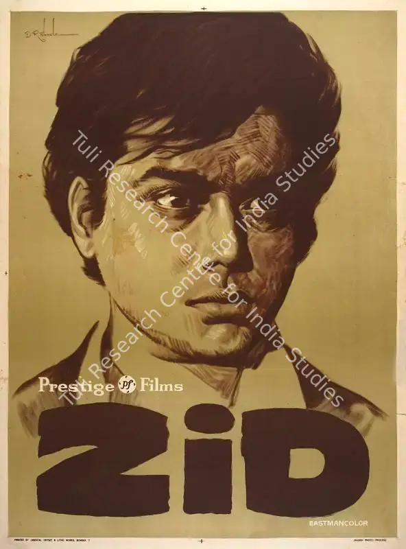 Kumar, R.C. (Producer), Zid, 1976 | Full Sheet Poster | CinemaEducation | 00766780