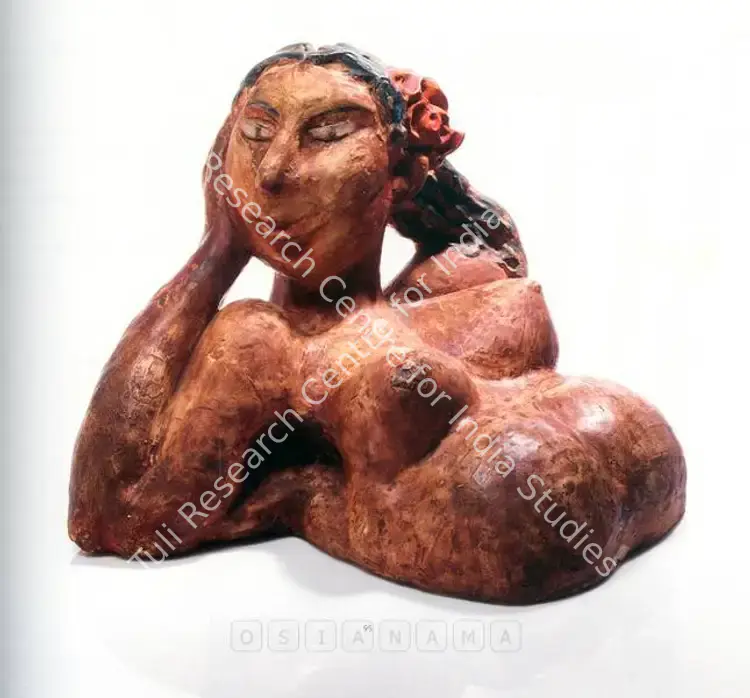 Pushpamala (Artist). Untitled. Pigment on plaster, 1980s | Graphic Art | FineArts | 00576138