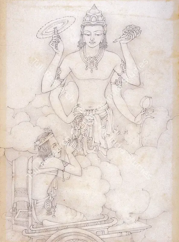 Ukil, Sarada (Artist). Viswarupa. Pencil on paper, c.1930 | Drawing | FineArts | 00371549