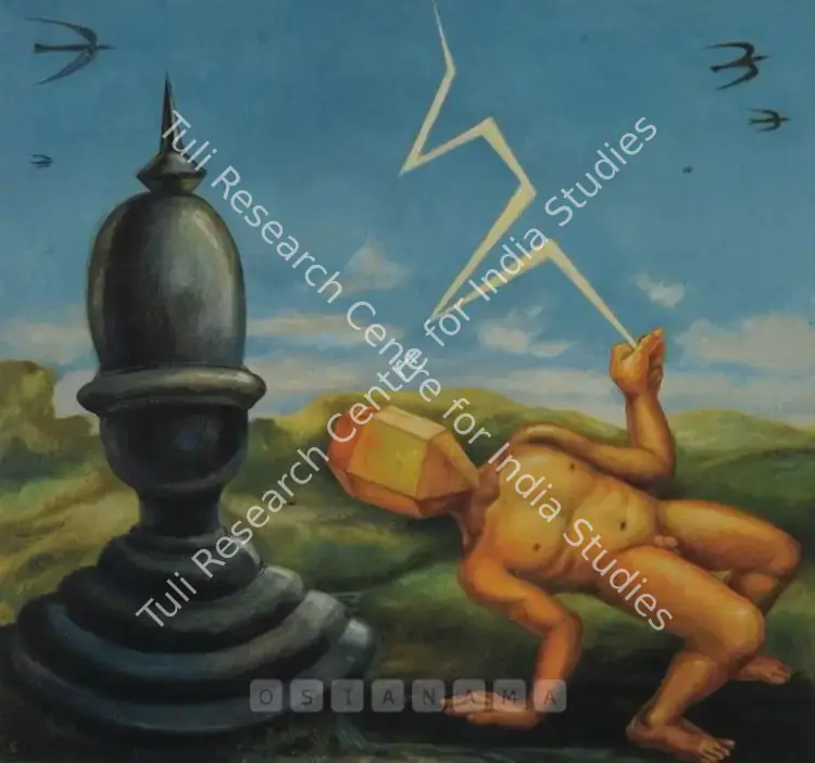 Gopikrishna (Artist). Monument For A Sculptor. Oil on canvas, 2000 | Painting | FineArts | 00575063