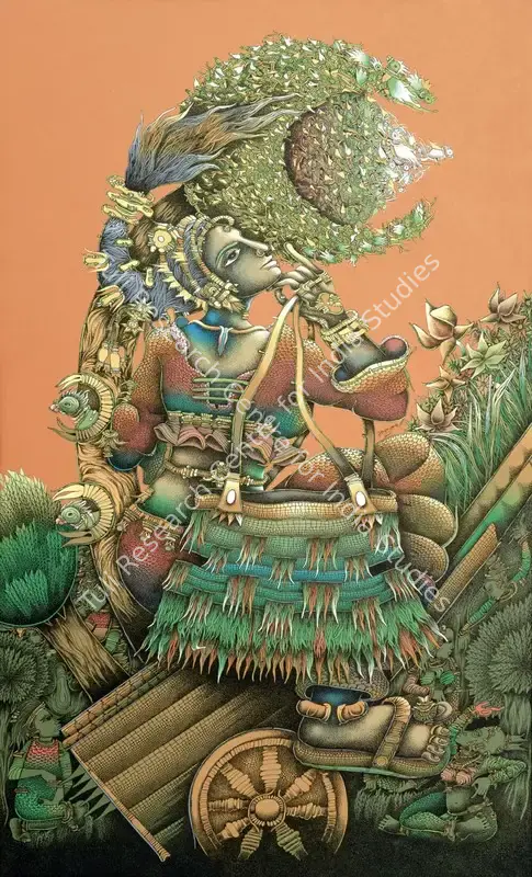 Dangi, Jitendra (Artist). Untitled. Acrylic on canvas, 2024 | Painting | FineArts | 00603864