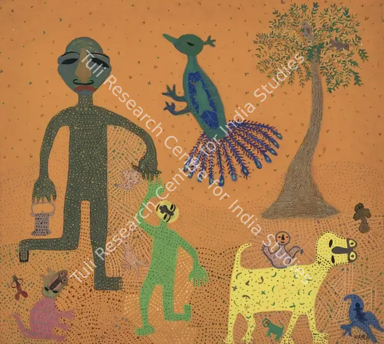 Parekh, Madhavi (Artist). Untitled. Acrylic on canvas, 1985 | Painting | FineArts | 00363609