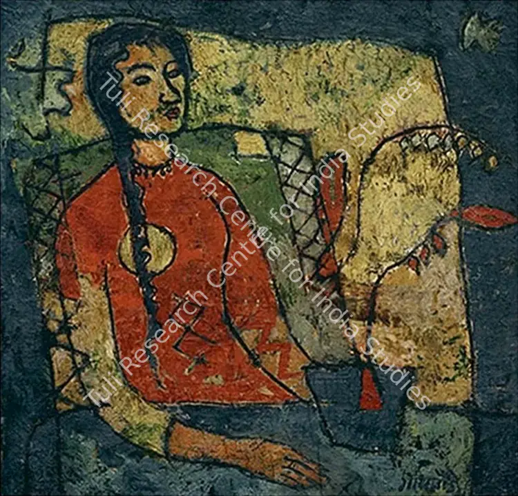 Gaitonde, V.S. (Artist). Untitled. Oil on canvas, 1951 | Painting | FineArts | 00333164