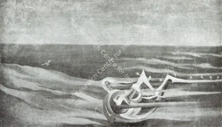 Misra, Hemanta (Artist). Eternal Tune. n.d. | Artrends, July-October 1965 | Painting | FineArts | 00551355