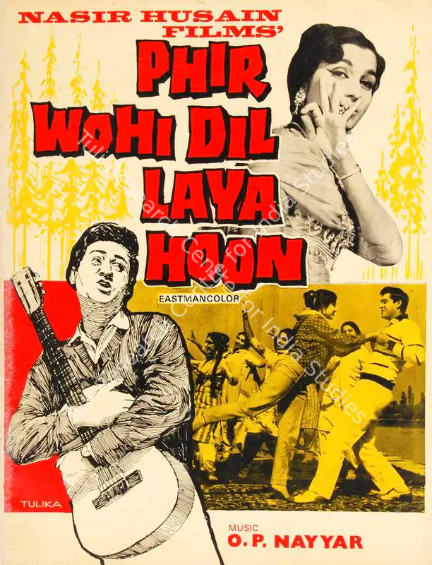 Husain, Nasir (Producer), Phir Wohi Dil Laya Hoon, 1963 | Song-Synopsis Booklet | CinemaEducation | 00779943