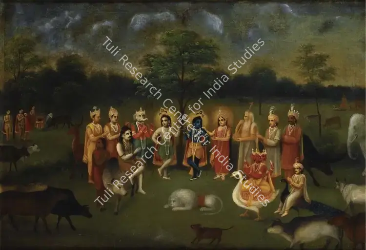 Bengal School (Artist). Yashodhara and Krishna. Oil on canvas, early 20th century | Painting | FineArts | 00562041