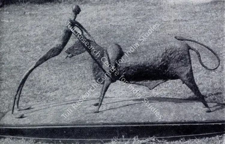 Sehgal, Amar (Artist). The Tussle. Metal, 1957 | Marg, December 1962 | Sculpture | FineArts | 00674827