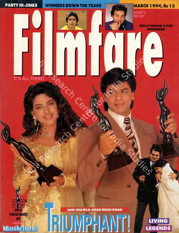 Mohamed, Khalid (Editor). Filmfare. 43(3). Bombay: Pradeep Guha, c/o The Times of India, 01 March 1994 | Magazine | CinemaEducation | 00794044