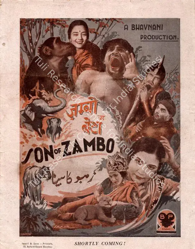 Bhavnani, M. (Director), Zambo Ka Beta, 1939 | Song-Synopsis Booklet | CinemaEducation | 00781988