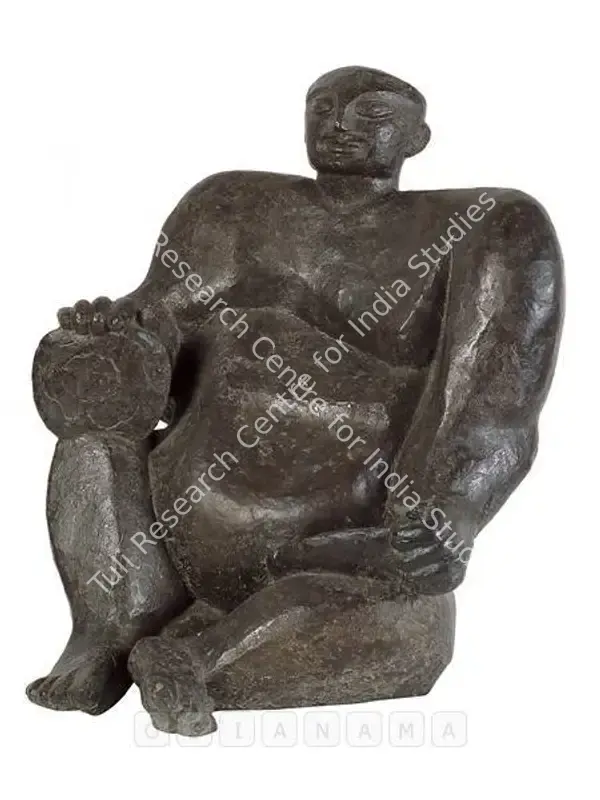 Goswami, Bipin (Artist). Bengali Bahu. Bronze, n.d. | Sculpture | FineArts | 00597891