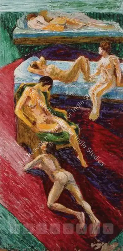 Ahmed, Anna Molka (Artist). Midday Rest. Oil on board, 1973 | Painting  | 00881152
