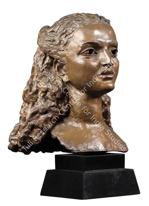 Epstein, Jacob (Artist). Portrait of the Maharanee of Baroda. Bronze, n.d. | Sculpture | FineArts | 00642239