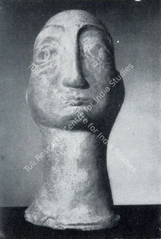 Dhanapal, S. (Artist). The Head. Terracotta, 1958 | Marg, December 1962 | Sculpture | FineArts | 00674915