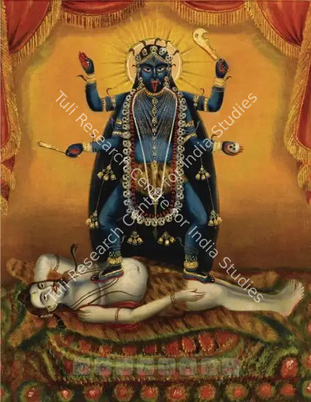 Bengal School (Artist). Kali. Oil on canvas, early 20th century | Painting | FineArts | 00562081
