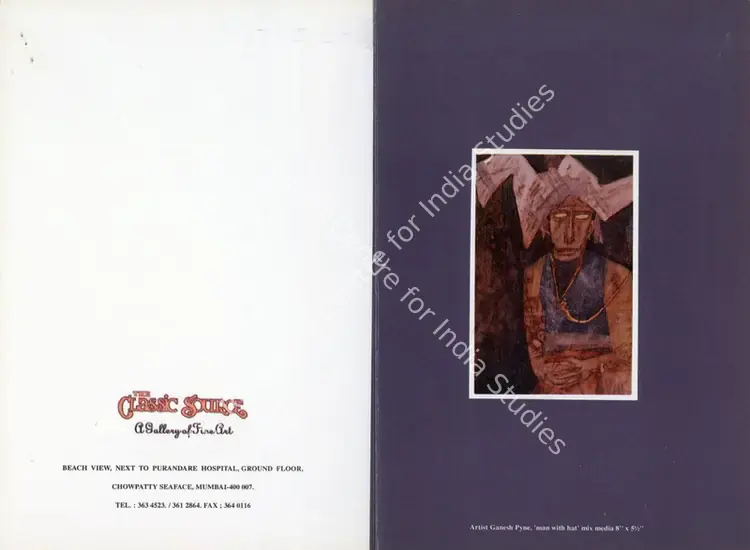 The Classic Source Gallery (Organiser). Faces and Figures - An Exhibition of Contemporary Indian Paintings by Eminent Artists of India. Mumbai: The Classic Source Gallery, 1998 | Group Exhibition Invitation | FineArts | 00858746