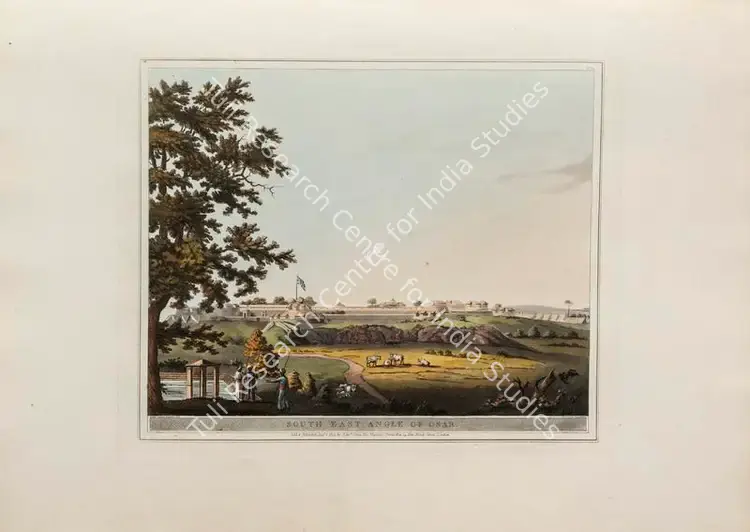 Harraden (Printmaker). South East angle of Osar. Print on paper, 01 August 1804 | Aquatint, A Brief History of Ancient and Modern India, 1805 | Scholarship | 00156209