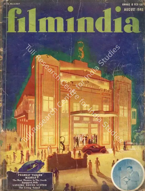 Patel, Baburao (Editor). Filmindia. 6(8). Bombay: Camer Saleh, August 1940 | Magazine | CinemaEducation | 00796469