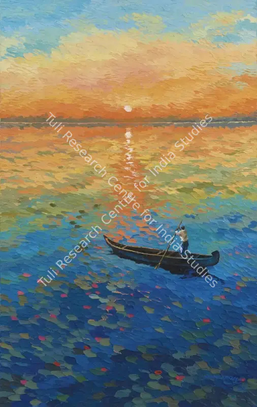 More, Shraddha (Artist). Sunrise 2. Acrylic on canvas, 2018 | Painting | FineArts | 00603842