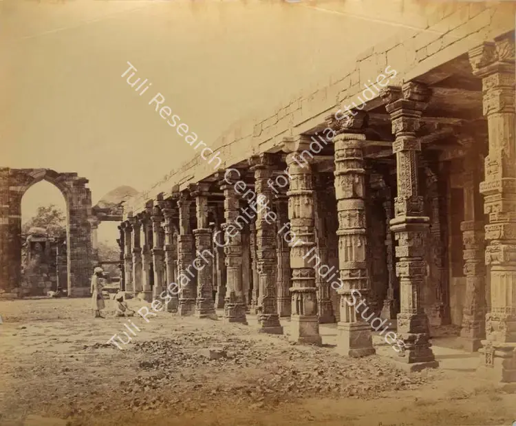 Bourne, Samuel (Photographer). Chausath Khamba or Sixty-Four Pillars, Qutub Minar, Delhi. Albumen print, Mid 1860s | Antiquarian Photograph | Photography | 00116110