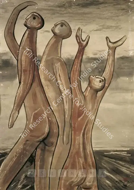 Maitra, Rathin (Artist). Alla - Mag De, Pani De. Watercolour on paper, late 1940s | Painting | FineArts | 00597843