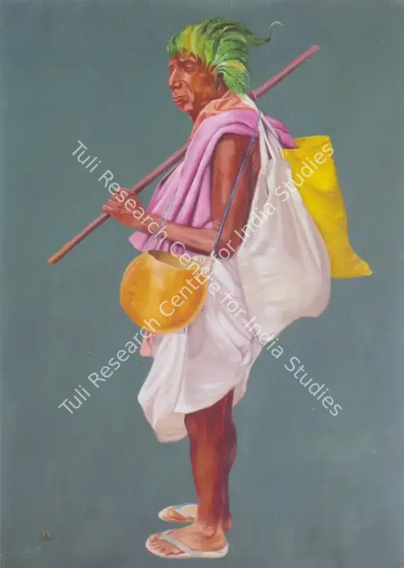 Ram, Rajesh (Artist). Food Collector. Oil on Canvas, 2007 | Painting | FineArts | 00576259