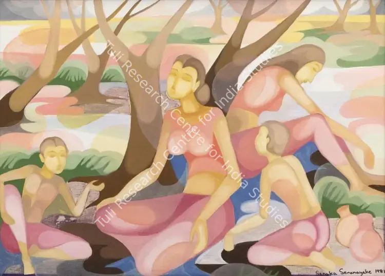 Senanayake, Senaka (Artist). Untitled. Oil on canvas, 1981 | Painting | EconomicsArt | 00871495