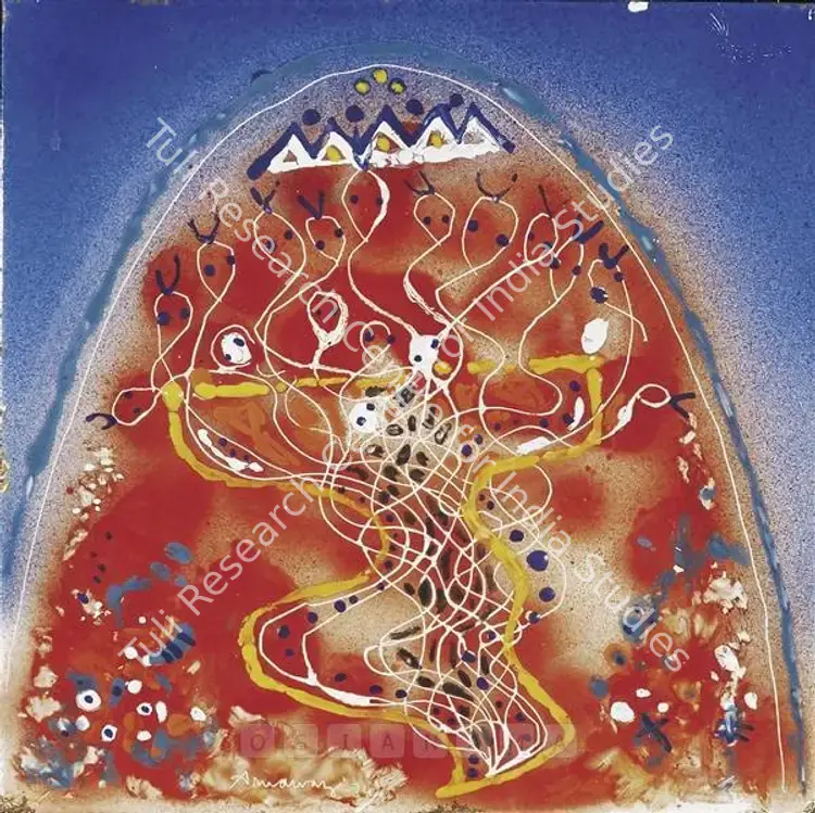 Vasudev, Arnawaz (Artist). Acaala. Enamel on steel, 1974 | Sculpture  | 00881807