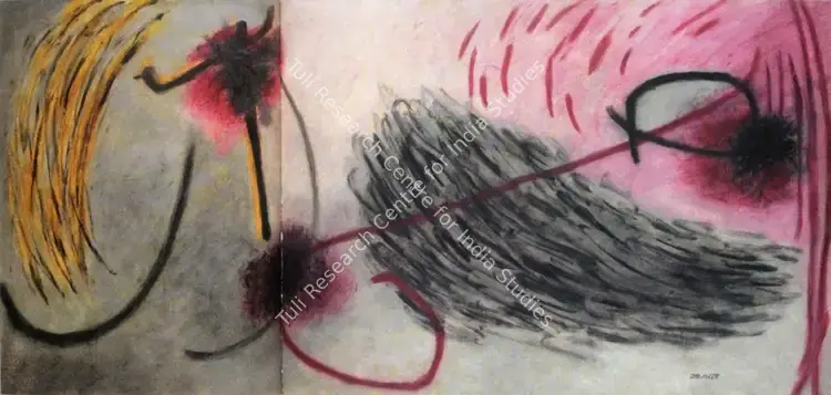 Dhawan, Rajendra (Artist). Repetitive Breathing. Oil on canvas, 1969 | Painting | FineArts | 00575468