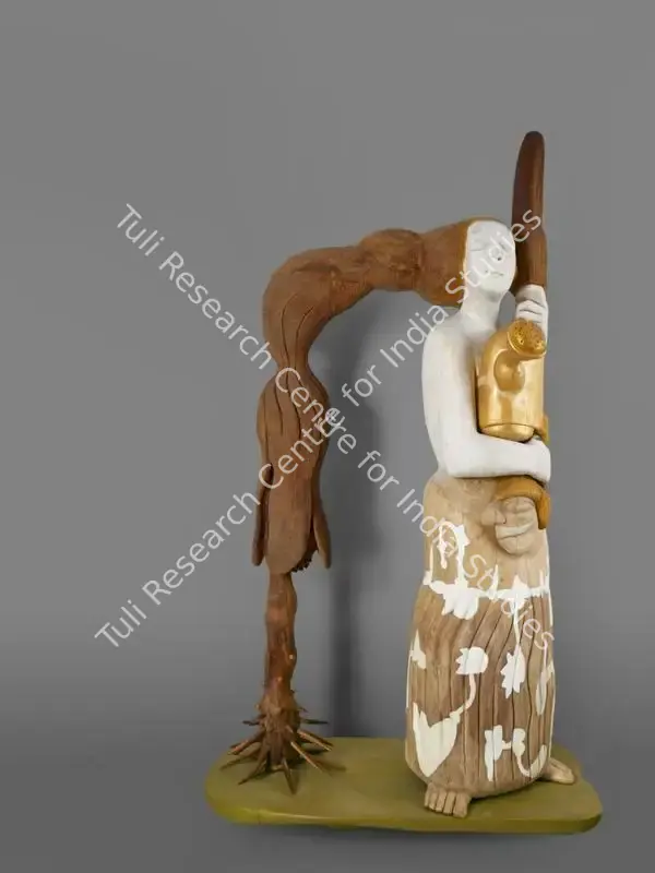 Antao, Karl (Artist). Bridges of Convenience. Paint seven wood and burma teak, n.d. | Sculpture | FineArts | 00335004