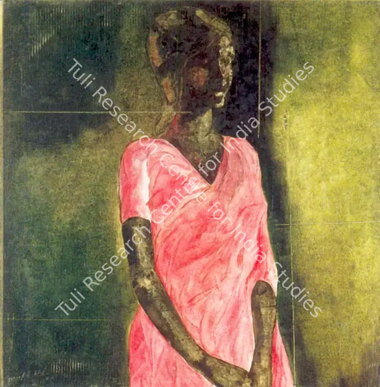 Arakkal, Yusuf (Artist). Portrait of a Lady. Oil on canvas, 1987 | Painting | FineArts | 00374778