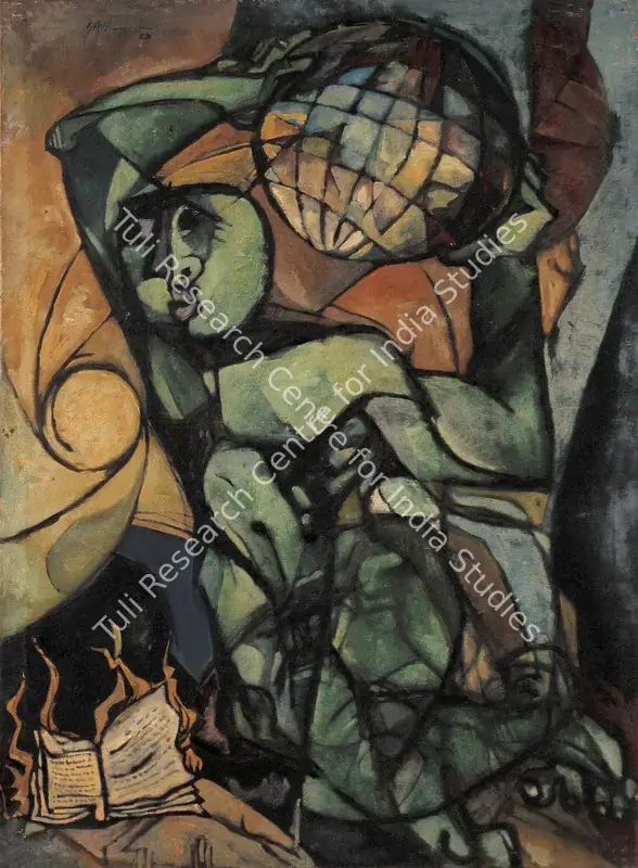 Roy, Sajal (Artist). Untitled (Atlas). Oil on canvas, 1969 | Painting  | 00879807