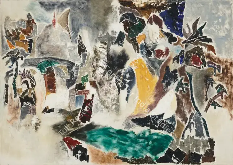 Chhabda, Bal (Artist). South Indian Landscape. Oil on canvas, 1974 | Painting | FineArts | 00355366
