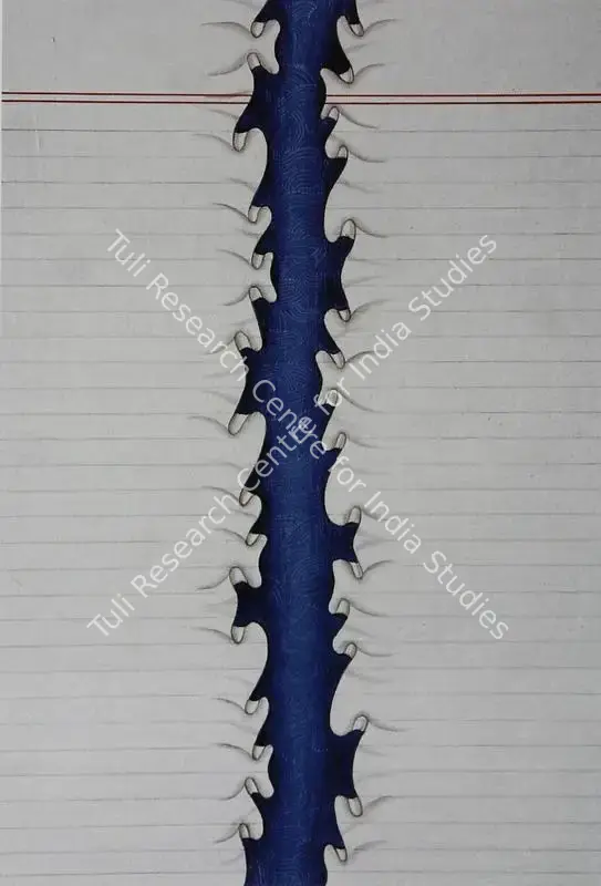 Khalid, Aisha (Artist). Barbed. Opaque watercolours on wasli, 2006 | Painting  | 00881512