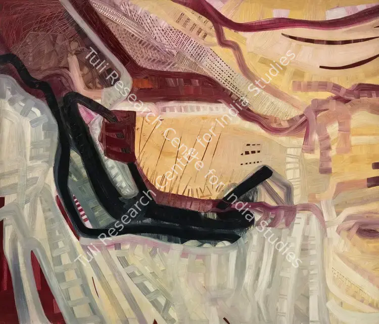 Makhijani, Sheila (Artist). What's up?. Oil on canvas, 2007 | Painting | FineArts | 00363119