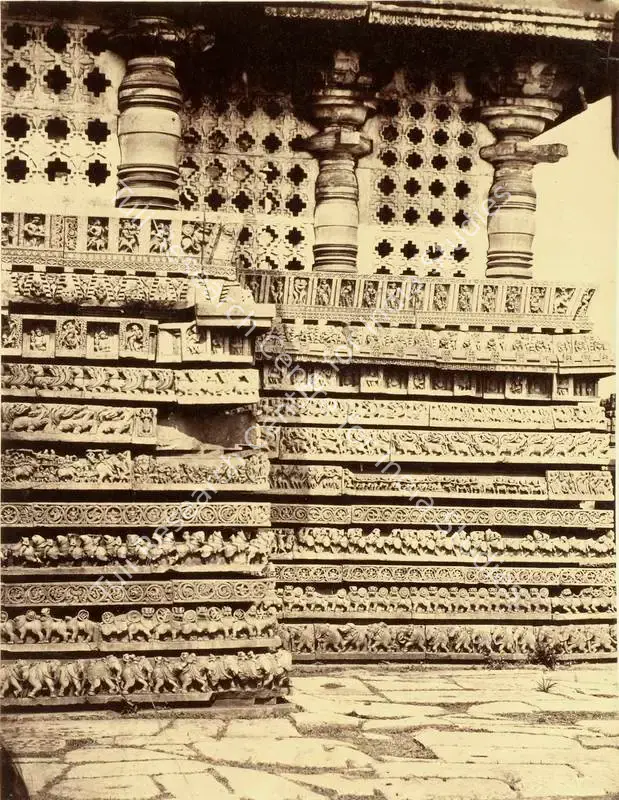 Pigou, William Henry (Photographer), Hullabeed. The Great Temple. North East Angle, c.1855 | Antiquarian Photograph | Photography | 00115967