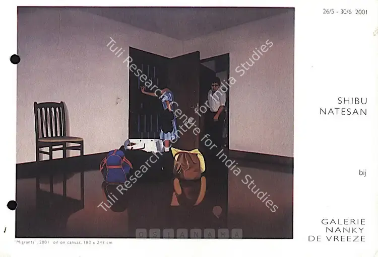 Natesan, Shibu (Artist). Shibu Natesan. Amsterdam: Galerie Nanky De Vreeze, 2001 | Solo Exhibition Invitation | FineArts | 00859375