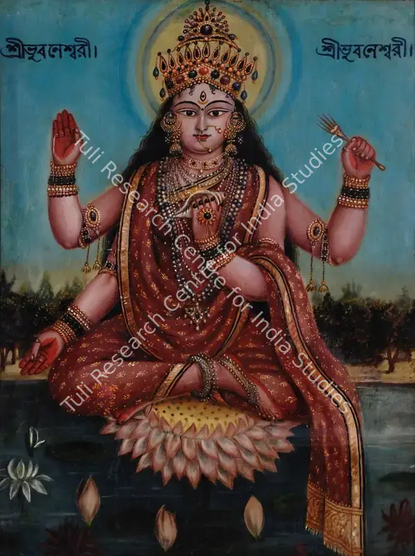 Anonymous (Artist). Sri Bhuvaneshwari. Oil on canvas, early 1910s | Painting | FineArts | 00575136