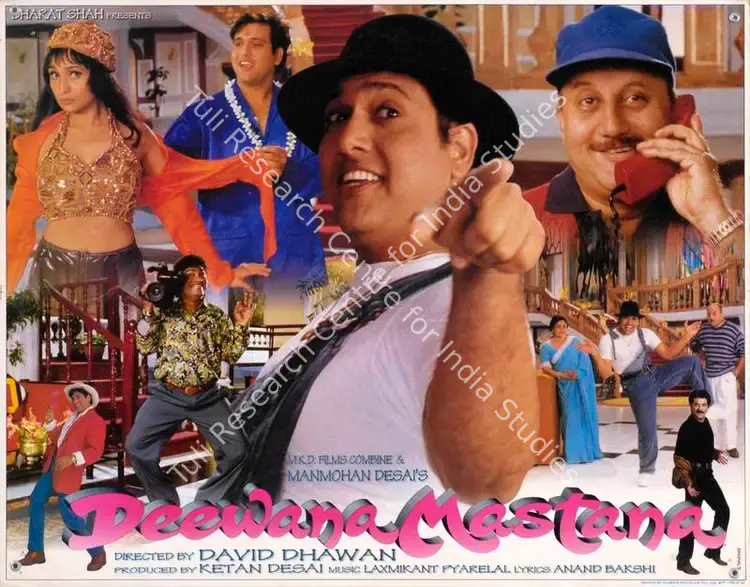 Kinagi, Rajan (Cinematographer), Deewana Mastana, 1997 | Lobby Card | CinemaEducation | 00783652