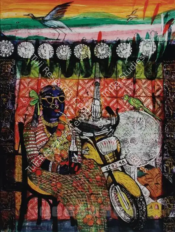 Rao, A. Rajeswara (Artist). Late Marriage. Acrylic on acrylic sheet, 2004 | Painting  | 00881012