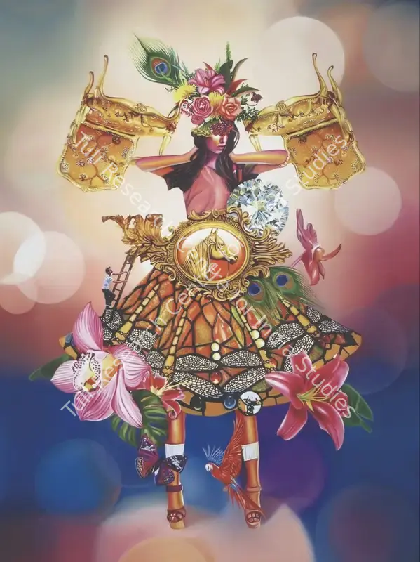 Kashi, Suraj Kumar (Artist). Enlightenment in the Mall II. Oil and acrylic on canvas, 2020 | Painting | FineArts | 00603206
