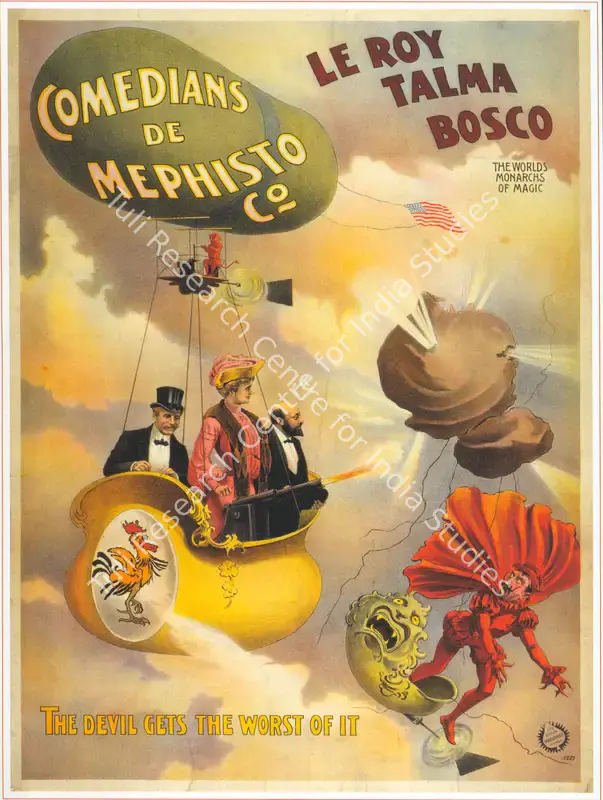 Bosco, Le Roy Talma (Magician). The World's Monarchs of Magic-Comedians of Mephisto Co. The Devil Gets the Worst of It. Colour Lithograph, linen-backed | Magic Publicity Art & Memorabilia | PopCulture | 00092298