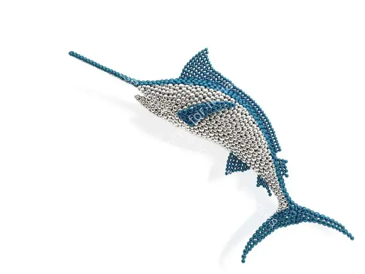 Shende, Valay (Artist). Fish. Painted stainless steel, 2020 | Sculpture | FineArts | 00416860