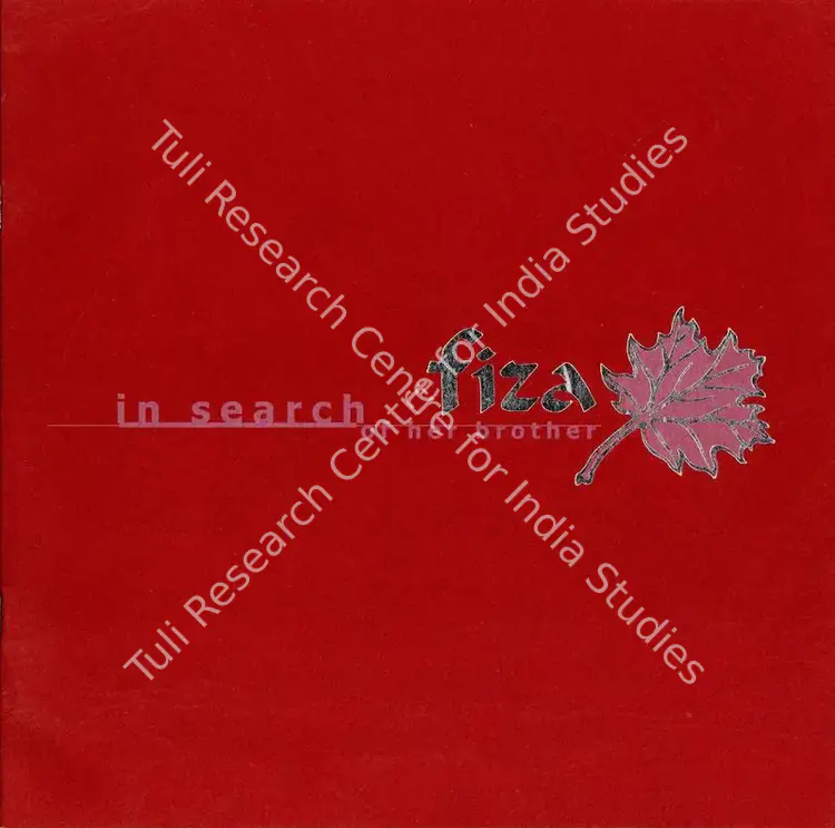 Guha, Pradeep (Producer), Fiza, 2000 | Song-Synopsis Booklet | CinemaEducation | 00781408