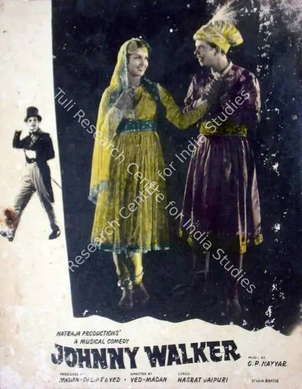 Joshi, T.R. (Cinematographer), Johnny Walker, 1957 | Lobby Card | CinemaEducation | 00818406
