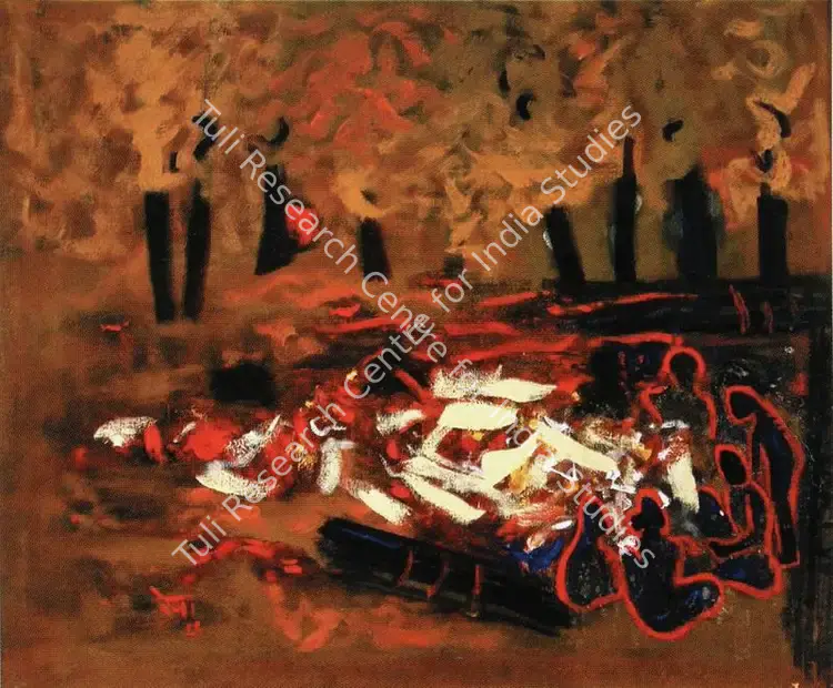 Rao, Rekha (Artist). Untitled. Oil on canvas, 1989 | Painting | FineArts | 00599506