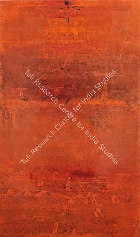 Dadrawala, Nitin (Artist). Untitled (Red). Oil on canvas, 2012 | Painting | FineArts | 00417330