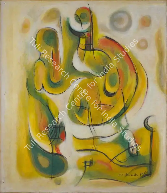 Reddy, P.T. (Artist). Untitled. Oil on canvas, 1960 | Painting | FineArts | 00546078