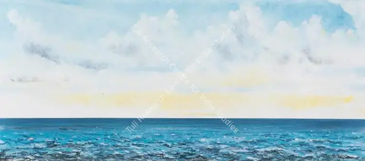 Chopra, Nikhil (Artist). Lands, Waters, and Skies: Imagined Ocean. Mixed media on paper, n.d. | Painting  | 00866624