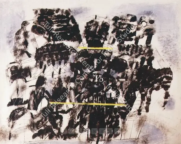 Singh, Arpita (Artist). Untitled. Watercolour on paper, 1974 | Painting | FineArts | 00599554